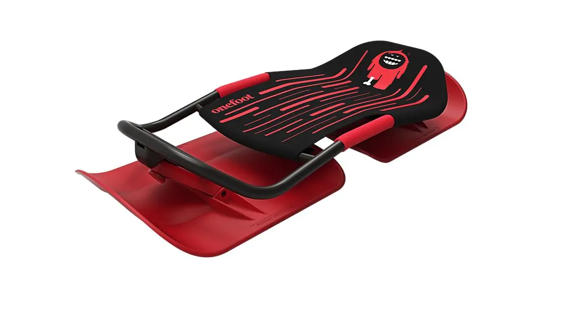 ONEFOOT Snowbob kjelke Black/Red Junior