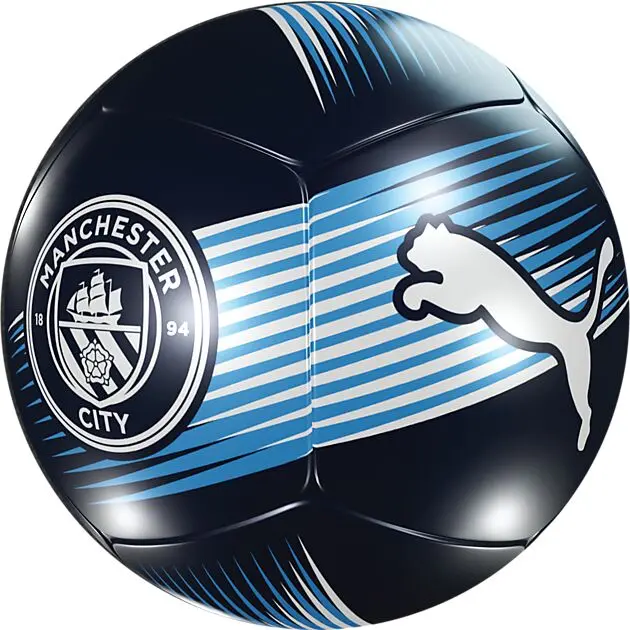 PUMA MCFC ESS Ball PUMA Navy-Team Light Blue Unisex | Sport1.no