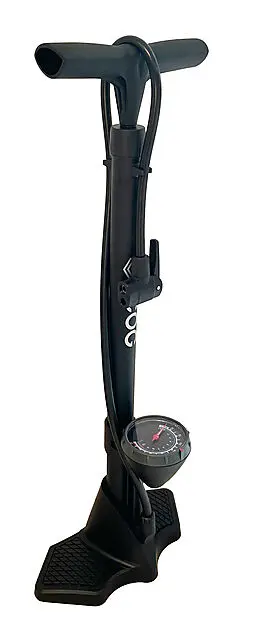 COG Gulvpumpe i plast med manometer Sort Alle