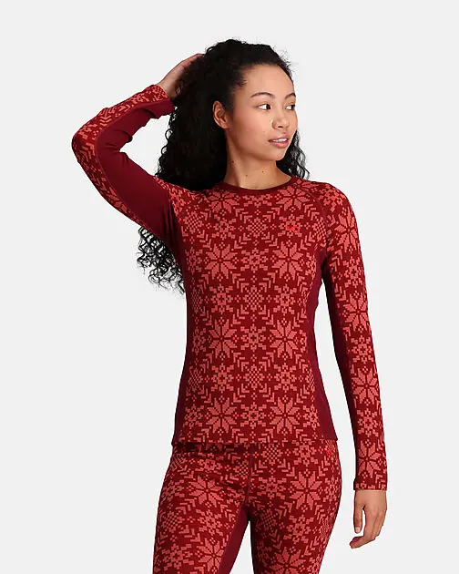 KARI TRAA EDITH LONG SLEEVE BURGUNDY RED Dame