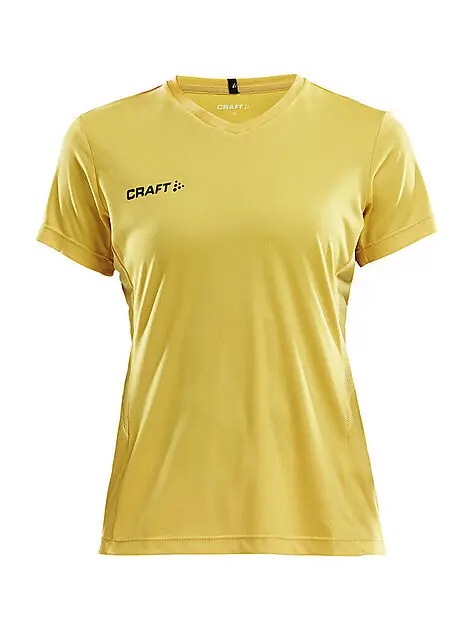 CRAFT Squad Go Jersey Solid W Yellow/Blue Dame