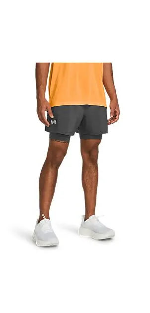 UNDER ARMOUR UA LAUNCH 5'' 2-IN-1 SHORTS Castlerock Herre