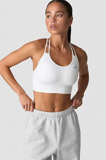 ICANIWILL Define Seamless Sports Bra White Dame | Intersport.no