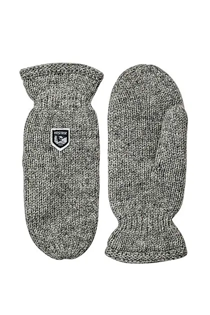 HESTRA Basic Wool Mitt Grey Unisex | Sport1.no