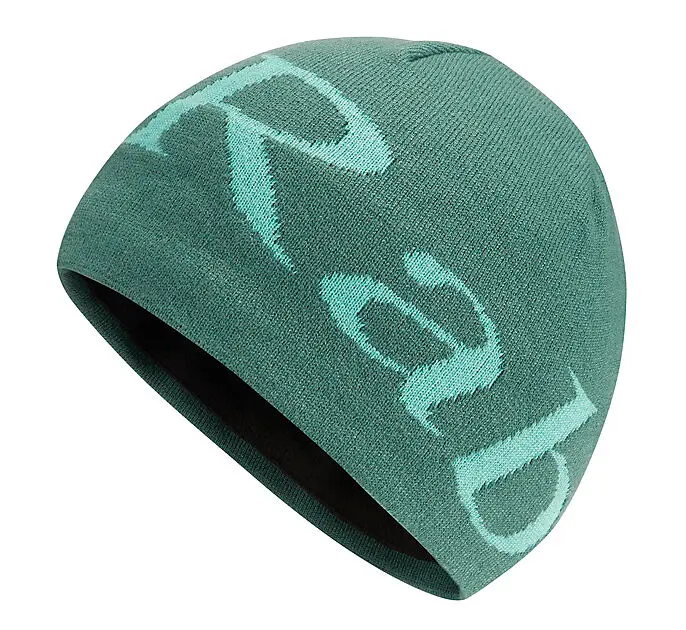 RAB Logo Beanie lue Green Slate/Glacier Blue Herre