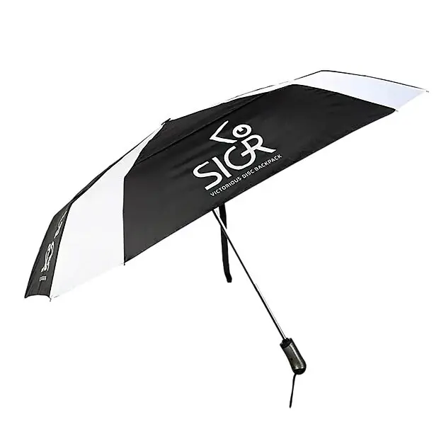 SIGR SIGR Foldable Disc Golf Umbrella Black/White Alle