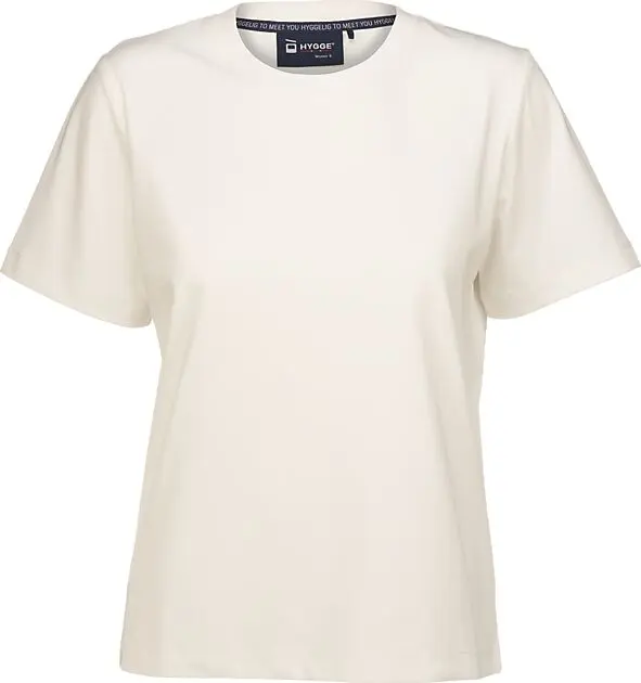 HOUSE OF HYGGE Women's Organic Tee 37/Offwhite Dame | Sport1.no