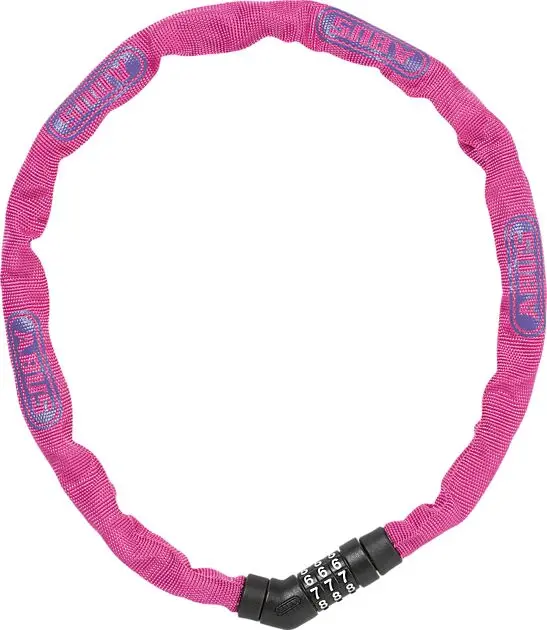 ABUS Kjettinglås 4804 Combo (Level 3) PINK Alle