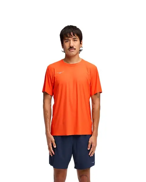 HOKA M AIROLITE SHORT SLEEVE 2.0 LAVA Herre