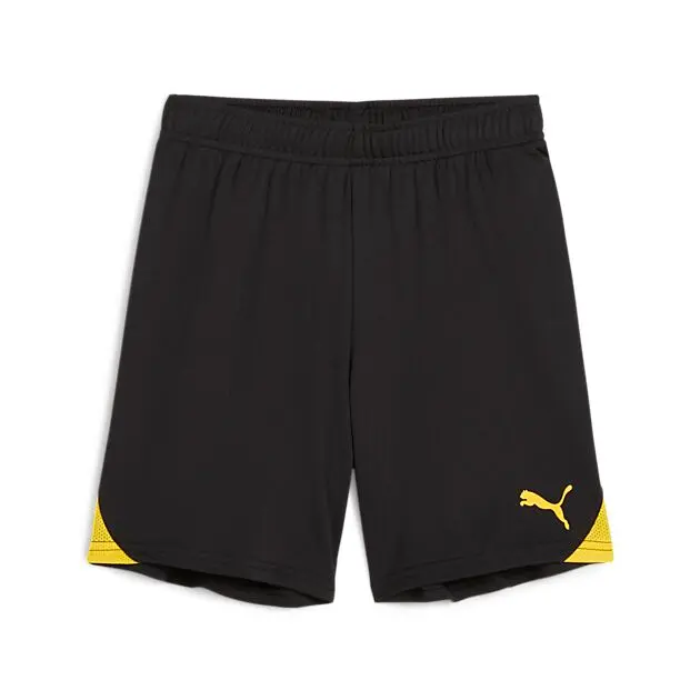 PUMA teamGOAL Shorts Jr PUMA Black-Faster Yellow-Faster Yellow Junior | Sport1.no