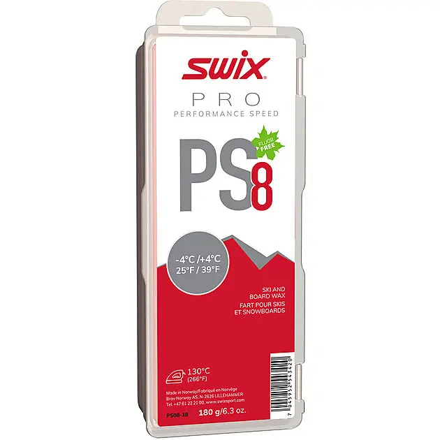 SWIX PS8 Red, -4°C/+4°C, 180g Alle
