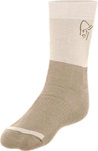 NORRØNA trollveggen heavy merinoUll Socks Oatmeal Unisex