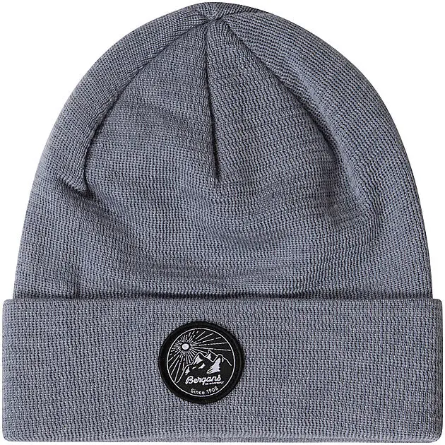 BERGANS OF NORWAY Fine Knit V2 Beanie Husky Blue Unisex