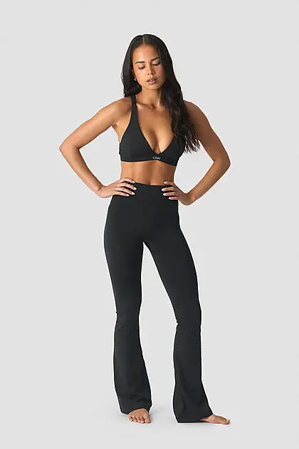 ICANIWILL Luxe Flared Tights W Black Dame | Intersport.no