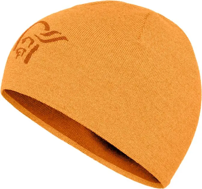 NORRØNA /29 light merinoUll logo Beanie Autumn Glory Unisex