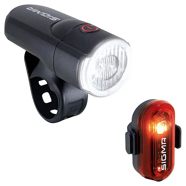 SIGMA Light set AURA 30 Set Black/ red 2 x AA + 3 x AAA, 30 lux, S Black/ red Alle