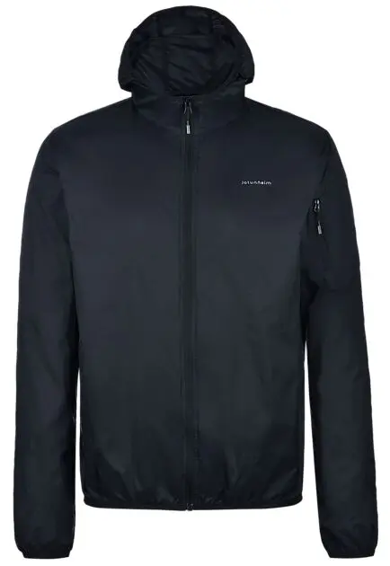 JOTUNHEIM Vindjakke packable Solid Caviar Herre