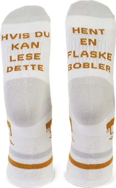 HOUSE OF HYGGE Merinoull Sokk // Hent Bobler Hvit & Beige Unisex | Sport1.no