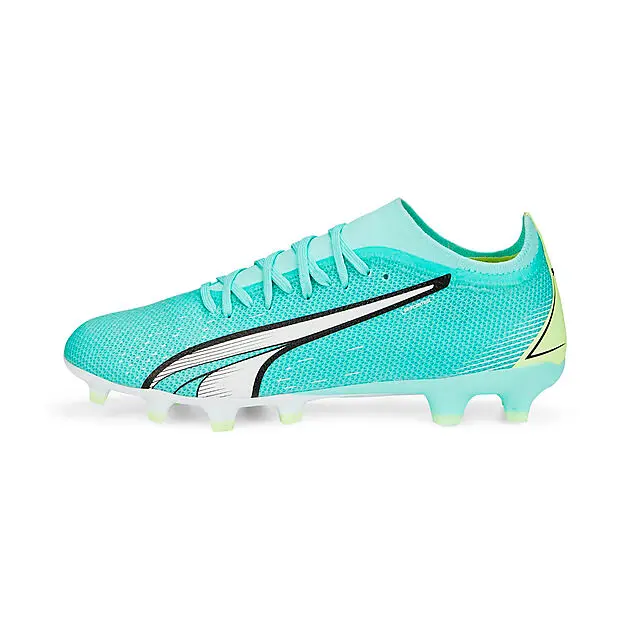 PUMA ULTRA MATCH FG/AG Electric Peppermint-PUMA White-Fast Yellow Unisex