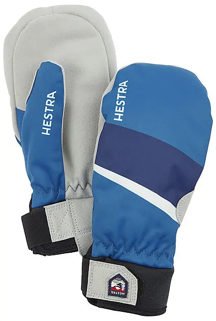 HESTRA Tracker Jr. - mitt Royal blue Print Junior