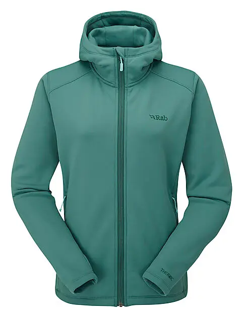 RAB Apparition Hoody fleecejakke dame Eucalyptus Dame