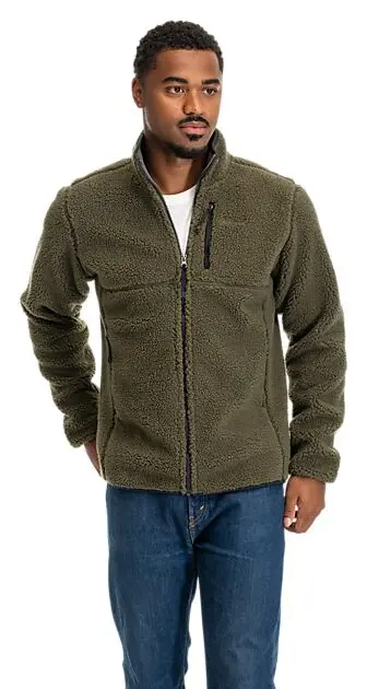 BERGANS OF NORWAY Lunnan Pile Fleece Jacket Men Pine Forest Herre