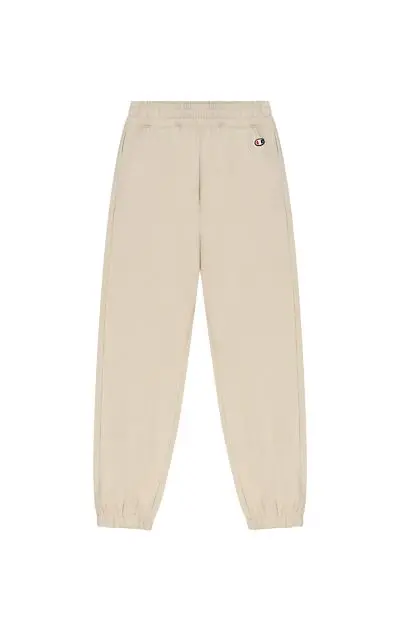 CHAMPION W Elastic Cuff Pants AMC High waist Beige Dame