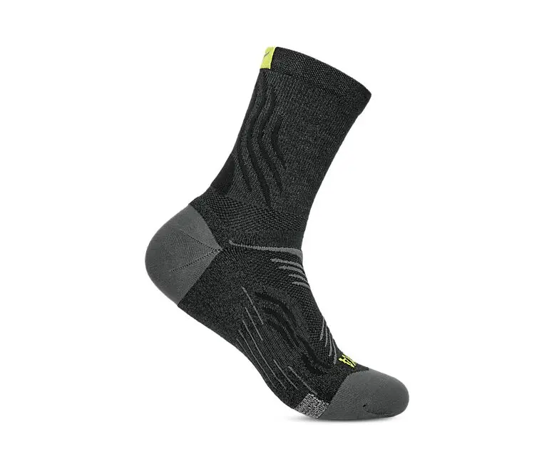 HOKA U BONDI QUARTER RUN SOCK BLACK Unisex | Sport1.no