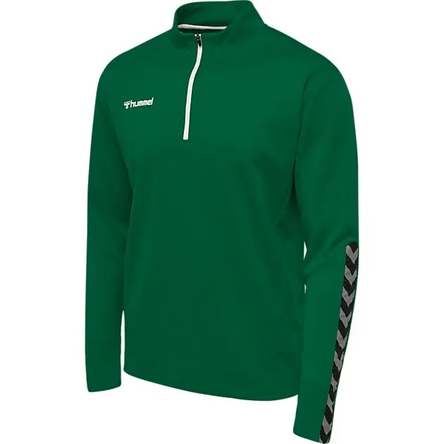 HUMMEL AUTH. KIDS HALF ZIP SWEATSHIRT EVERGREEN Herre | Sport1.no
