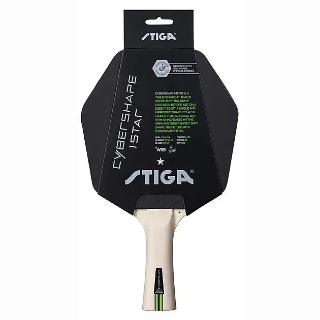 STIGA Bat Cybershape 1-star - NEW Black/Red Alle