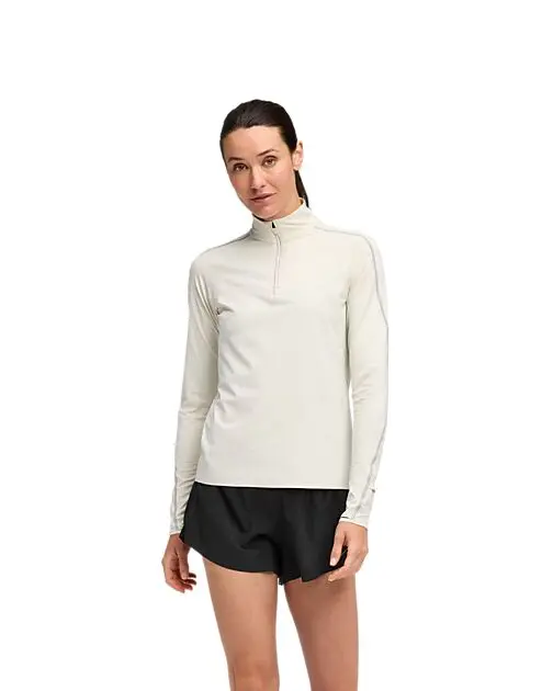 HOKA W 1/4 ZIP TRUFFLE SALT Dame