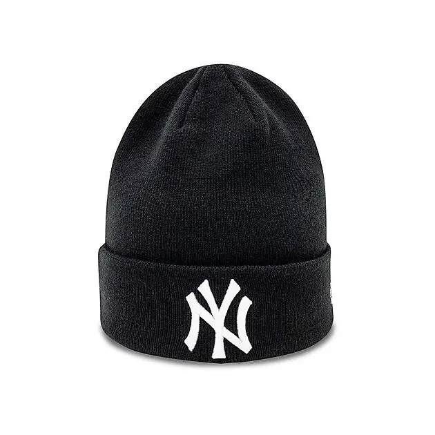 NEW ERA MLB ESSENTIAL CUFF BEANIE NEY BLKWHI Unisex