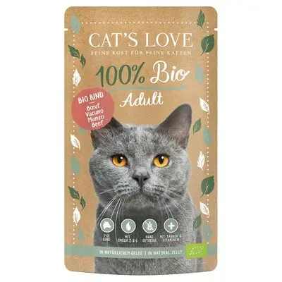Cat's Love økologisk 6 x 100 g