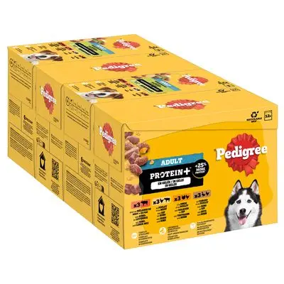 Pedigree Adult Porsjonspose Protein Plus i gelé