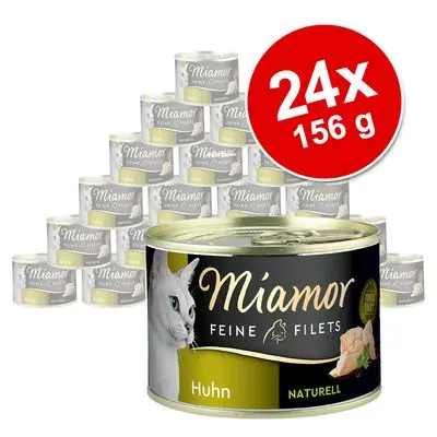 Økonomipakke med Miamor Fine Filets Naturelle 24 x 156 g