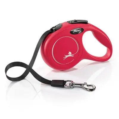 flexi Classic hundebånd rød, 3 m