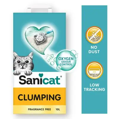 Sanicat klumpende kattesand uten parfyme