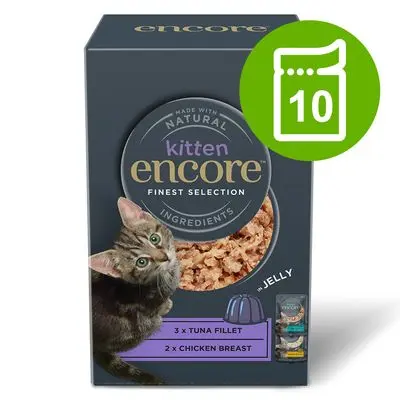 Økonomipakke Encore Kitten Jelly Pouch 10 x 50 g