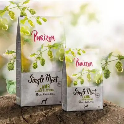 Purizon Single Meat Adult Dog - lam med humleblomster kornfri
