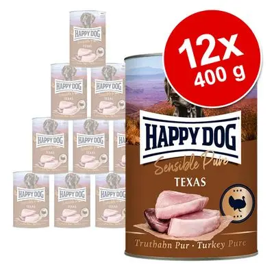 Økonomipakke Happy Dog Sensible Pure 12 x 400 g