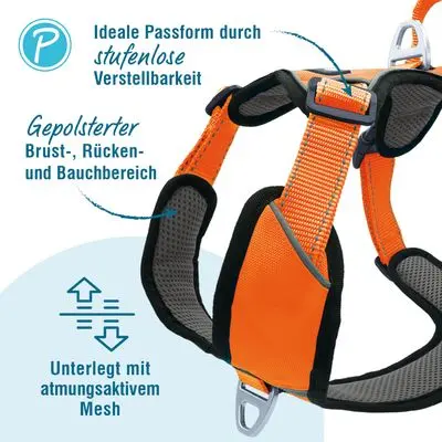 Petlando utendørssele, oransje