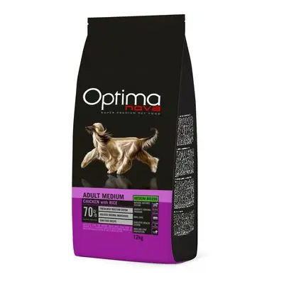 Optimanova Medium Adult kylling & ris