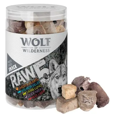 Wolf of Wilderness Snack - RAW 5 (Miks, frysetørket)