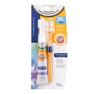 Arm & Hammer tannpleiesett av tannbørste og tannkrem