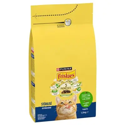 PURINA Friskies Sterilised Cat med lam, kylling og grønnsaker