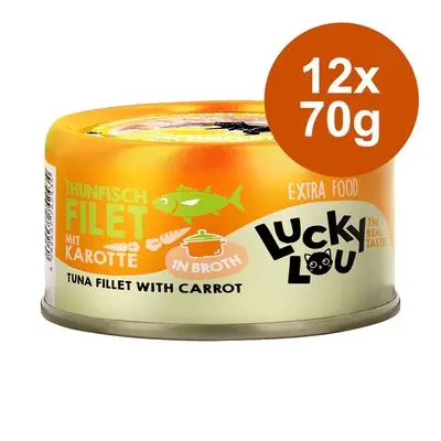 Lucky Lou Extra Food Filet i buljong 12 x 70 g