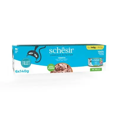 Økonomipakke Schesir Complete Nutrition Filet i gelé 24 x 140 g