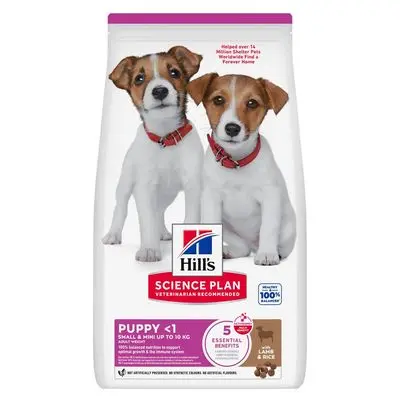 Hill`s Science Plan Puppy Small & Mini Lam & Ris