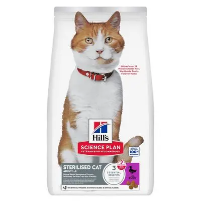 Hill's Science Plan Sterilised Cat Adult 1-6 and