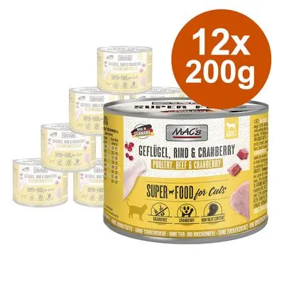 Økonomipakke MAC´s Cat Kattefôr 12 x 200 g